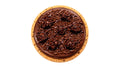 Chocolate Chip Cookie with Chocolate Frosting, Chocolate Sprinkles, and Brownie Bites.