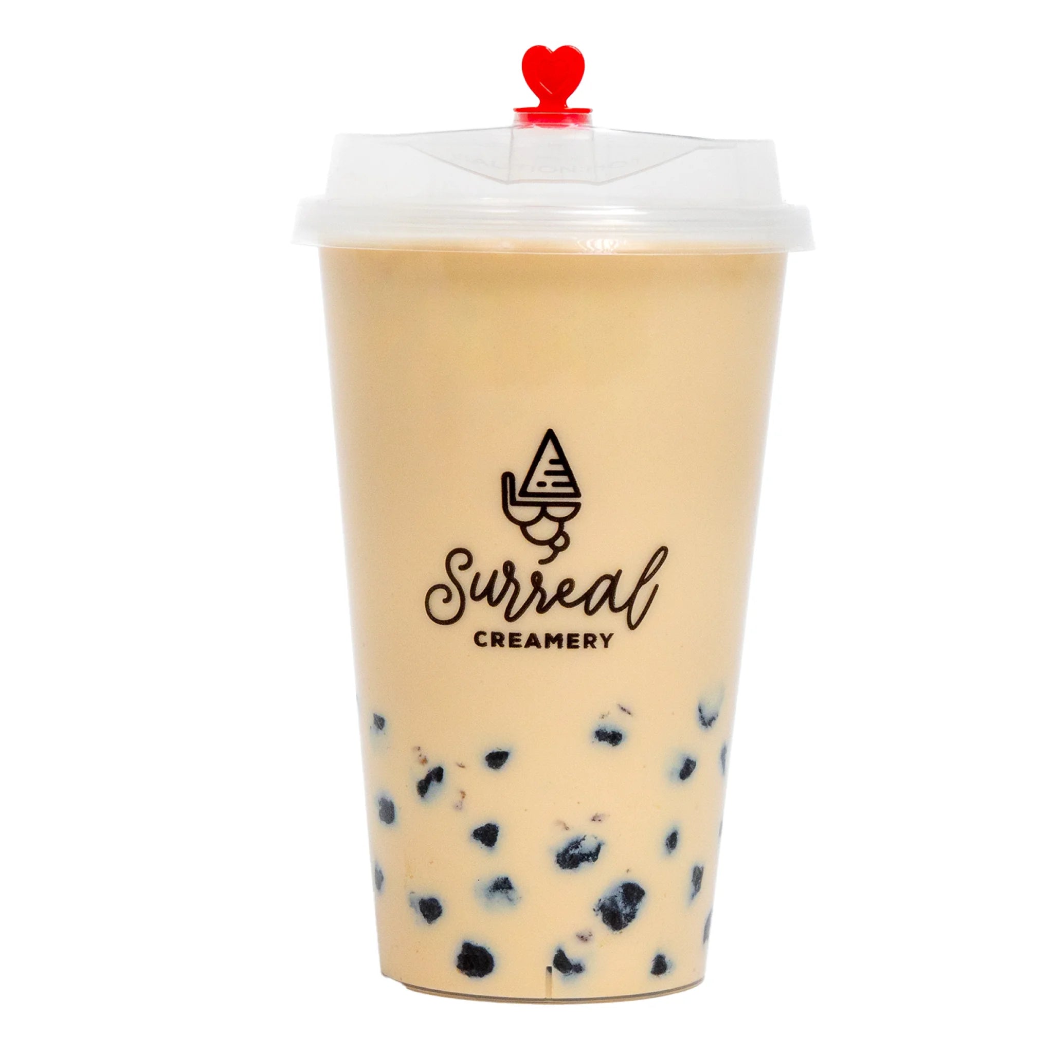 An Earl Grey Milk Tea with Tapioca.
