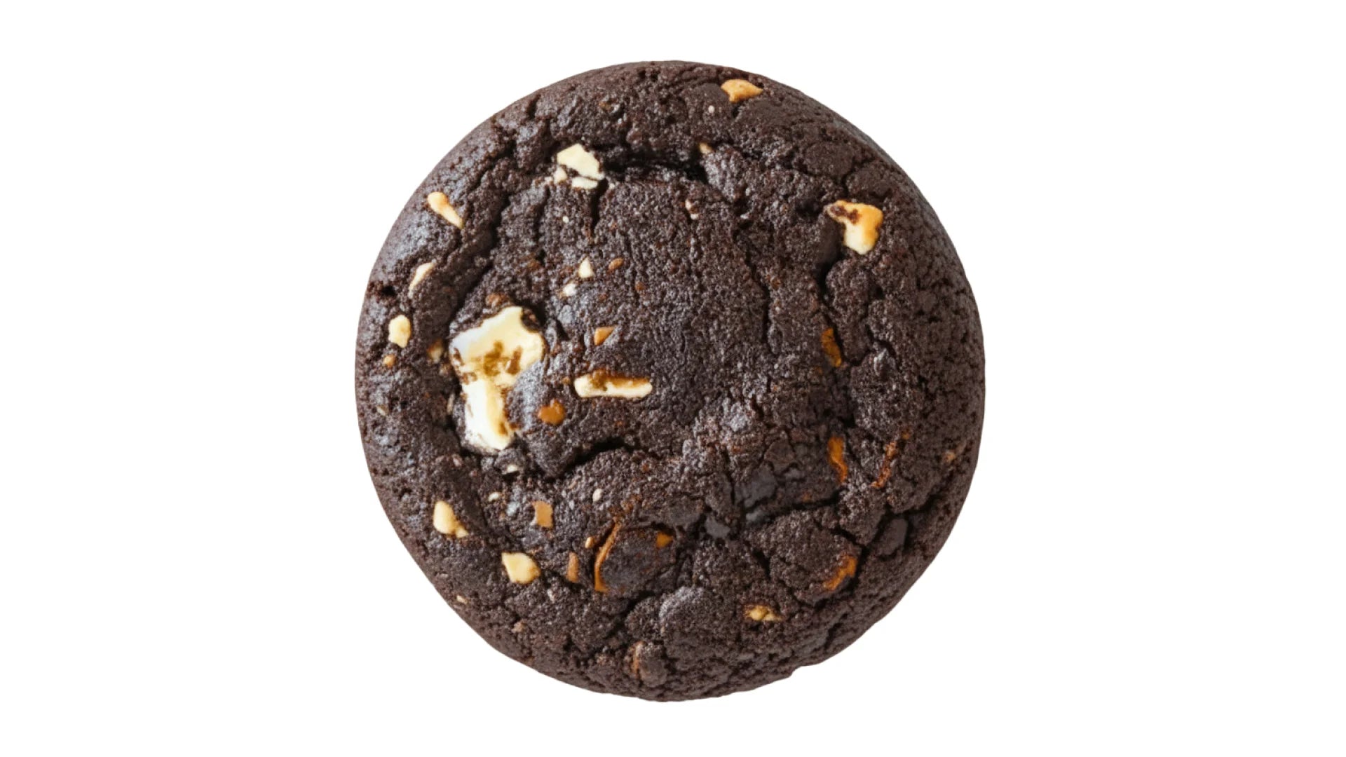 Chocolate Cookie with Marshmallow, Chocolate Chunks, and Graham Crackers.
