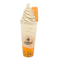 Thai Milk Tea with Tapioca Topped with Vietnamese Iced Coffee Soft Serve Ice Cream and a Biscoff Cookie.