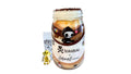 A tokidoki inspired Breaking Batter Cake Jar with Vanilla Cake, Chocolate & Marshmallow Whipped Frosting, Graham Crackers, Chocolate Chips and Chocolate Crunch. Served in a limited-edition mason jar and paired with one 1" tokidoki mystery collectible.