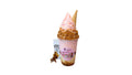 A tokidoki inspired Breaking Batter Ice Cream Cheesecake Cup with Cheesecake, Vanilla Cake, Cream Cheese Frosting, Strawberry Toppings, Graham Crackers, Strawberry Ice Cream and a Mini Cone. Comes with one 1" tokidoki mystery collectible.