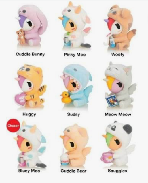 tokidoki Cozy Unicornos Figurine List