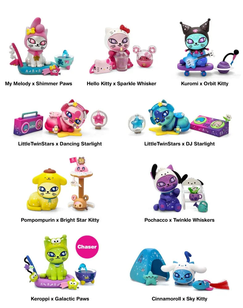 tokidoki Galactic Cats x Hello Kitty™ & Friends Unicorno Figurine list