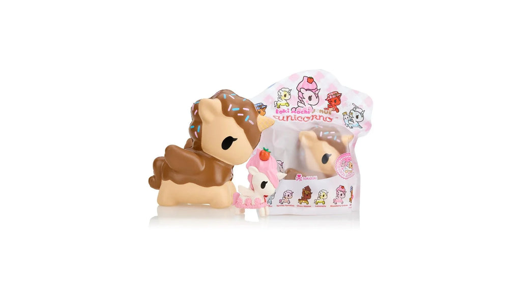 tokidoki Mochi Donut Unicorno and Strawberry Creme Figurine with Bag