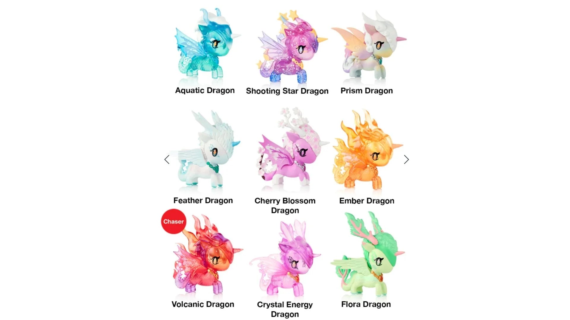 tokidoki Mystical Dragon Unicorno Figurine List