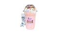 A tokidoki inspired Milkshake with Strawberry Ice Cream, Chocolate Syrup, Whipped Cream, Rainbow Sprinkles and Chocolate Straws. Comes with one 1" tokidoki mystery collectible.