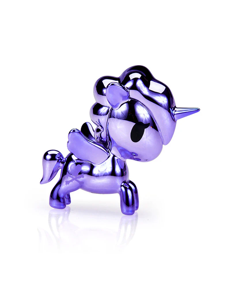 tokidoki Unicorno Lite Liquid Chrome 2 Lavender Chrome Figurine