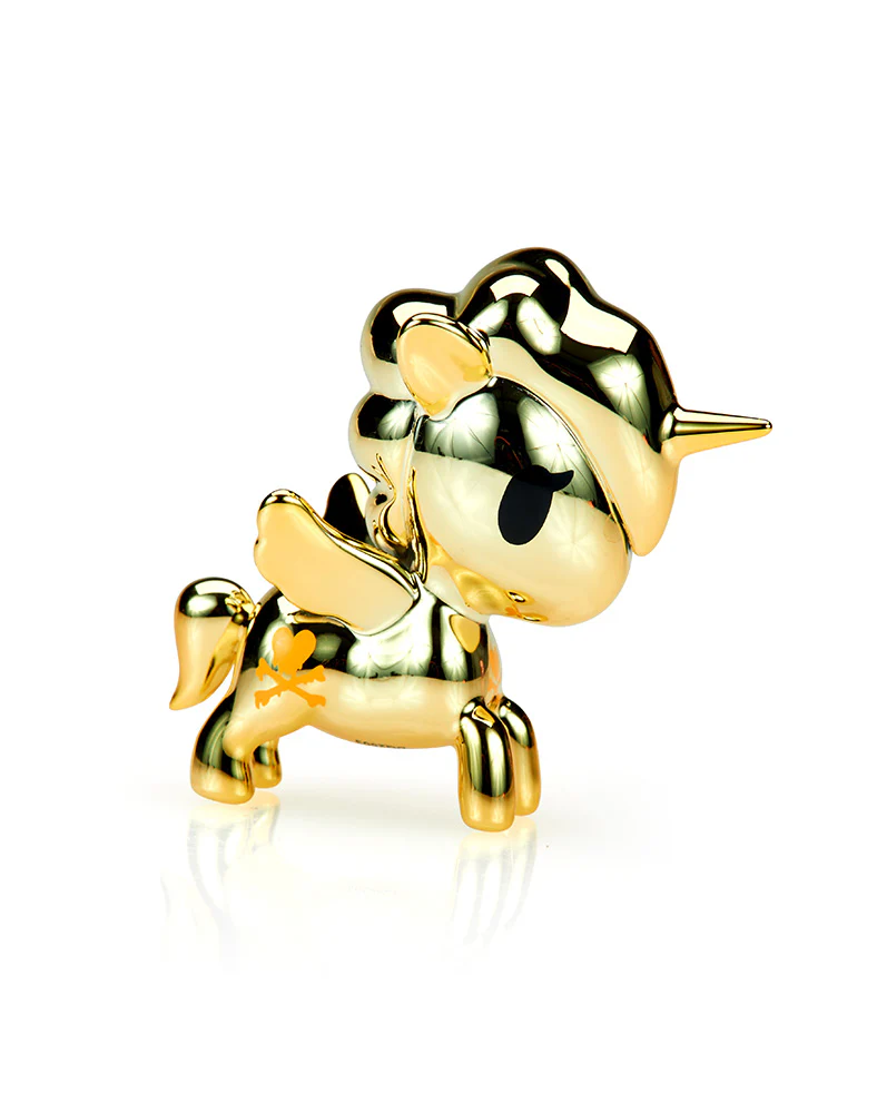 tokidoki Unicorno Lite Liquid Chrome 2 Light Lemon Chrome Figurine