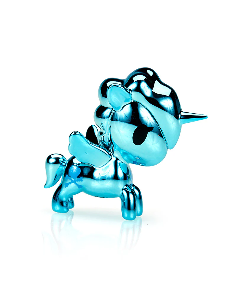 tokidoki Unicorno Lite Liquid Chrome 2 Sky Chrome Figurine